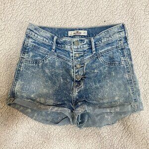Hollister High Waisted Jean Shorts Size 1 SOLD